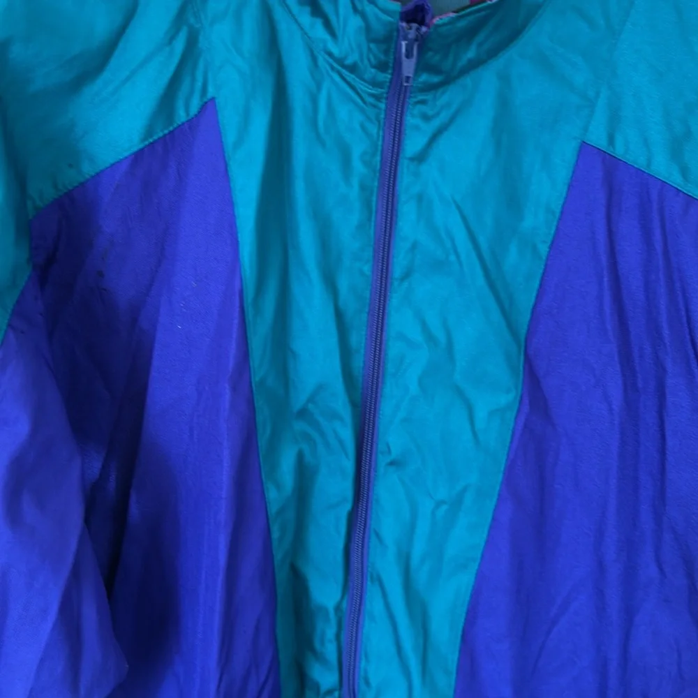 The North Face Vintage Color Block Shell Jacket Becomes Fanny Pack Sz L